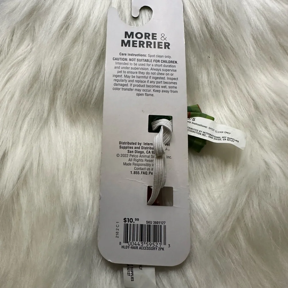 🩷5/$10 Festive Pet Hairbows - Red and Green